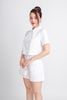 BQN33062 - Quần short dạo phố vải thô dáng suông ống rộng có túi hai bên hông - PANTIO