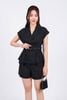 BQN33101 - Quần short vải thô đũi dáng suông thân đính nắp túi ốp tạo kiểu - PANTIO