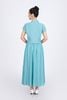 BAK33442 - Áo kiểu công sở vải thô nhăn mỏng dáng lửng cổ đức vai chờm cài khuy thân trước - PANTIO