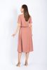 BAK72695 - Áo kiểu công sở vải thô đũi dáng croptop tạo kiểu cài cúc thân ngực - PANTIO
