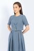BAK72695 - Áo kiểu công sở vải thô đũi dáng croptop tạo kiểu cài cúc thân ngực - PANTIO