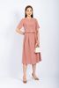 BAK72695 - Áo kiểu công sở vải thô đũi dáng croptop tạo kiểu cài cúc thân ngực - PANTIO