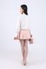 BAK93363 - Áo sơ mi dáng croptop, cổ đức, tay bồng có măng séc, nẹp cài khuy, ly bong ở nẹp - JAN.