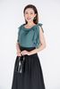 BAS32465 - Áo sơ mi kiểu chất liệu chiffon ngắn tay - PANTIO
