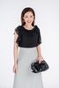 BAS32465 - Áo sơ mi kiểu chất liệu chiffon ngắn tay - PANTIO
