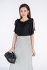BAS32465 - Áo sơ mi kiểu chất liệu chiffon ngắn tay - PANTIO