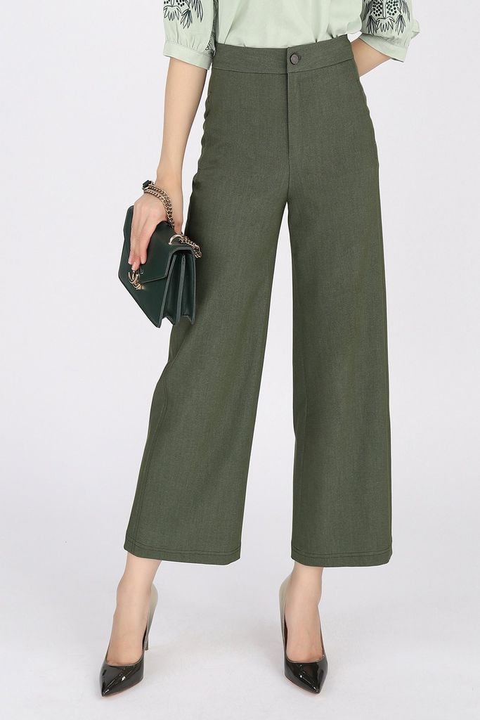 BQL32483 - Quẩn lửng chất liệu thô ống suông - PANTIO