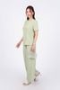 BQD33142 - Quần dài dạo phố vải thô đũi dáng suông ống đứng cạp chun co giãn - PANTIO