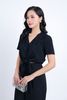 BQD33096 - Quần công sở vải tuyp xy dáng suông dài ống rộng khoá thân trước - PANTIO