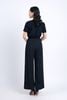 BQD33096 - Quần công sở vải tuyp xy dáng suông dài ống rộng khoá thân trước - PANTIO