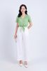 BQD33096 - Quần công sở vải tuyp xy dáng suông dài ống rộng khoá thân trước - PANTIO