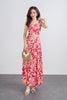 BAS33430 - Áo sơ mi dạo phố vải thô hoa dáng hai dây croptop thân sau phối chun co giãn thời trang - PANTIO