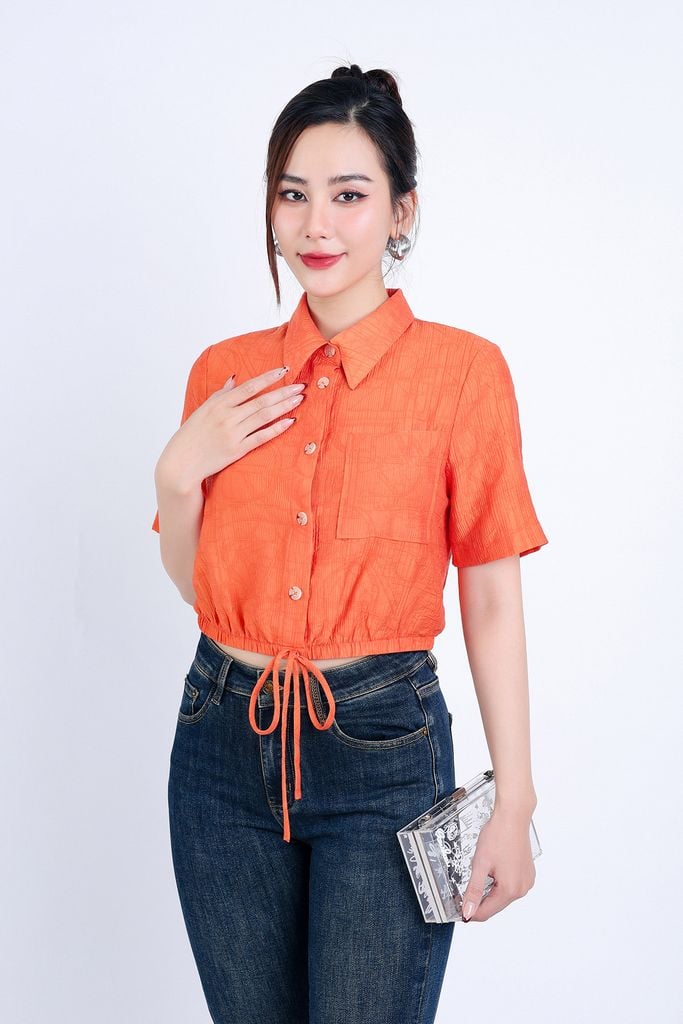FQB172 - Quần Jean cao cấp vải Denim dáng ôm gấu gập tạo kiểu - PANTIO