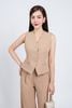 BQD73181 - Quần dài công sở vải thô dáng suông khoá thân trước - PANTIO