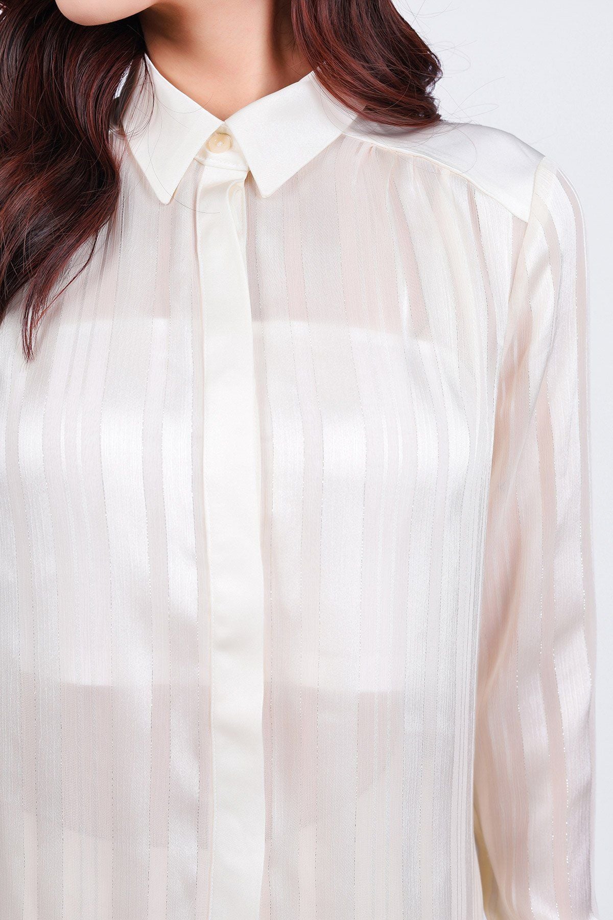 BQD93258 - Quần dài công sở vải lụa dày cao cấp dáng suông dài ống rộng họa tiết đường gân thời trang - PANTIO