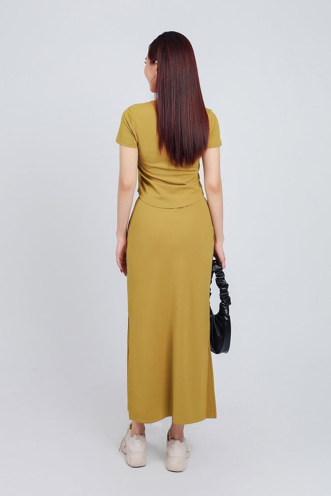 BAT33051 - Áo thun vải cotton dáng ôm cổ tròn tay ngắn thân áo trang trí hoạ tiết in cao cấp - PANTIO