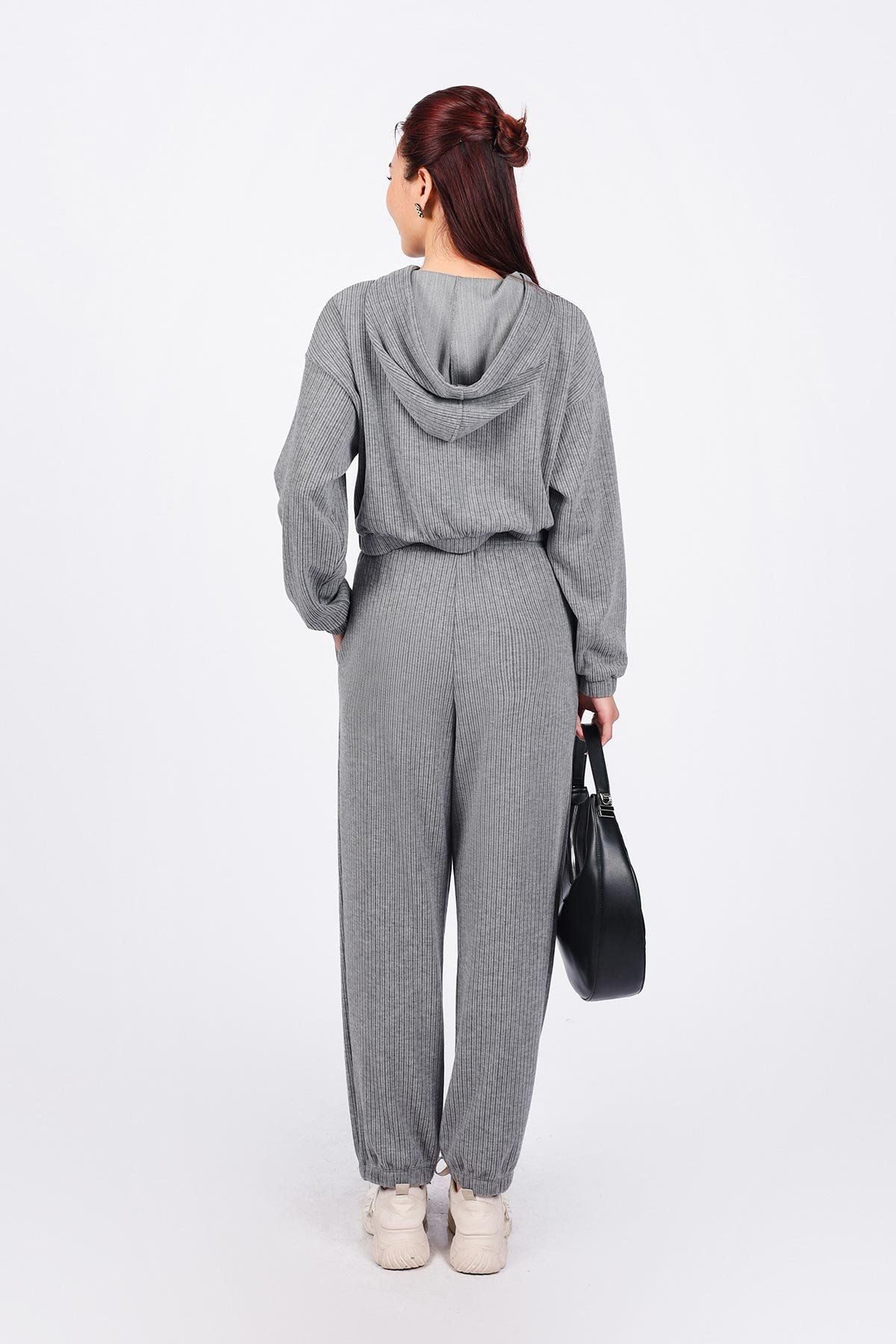 BQD93240 - Quần bộ thể thao vải len dáng suông dài cạp chun bo gấu thời trang - PANTIO