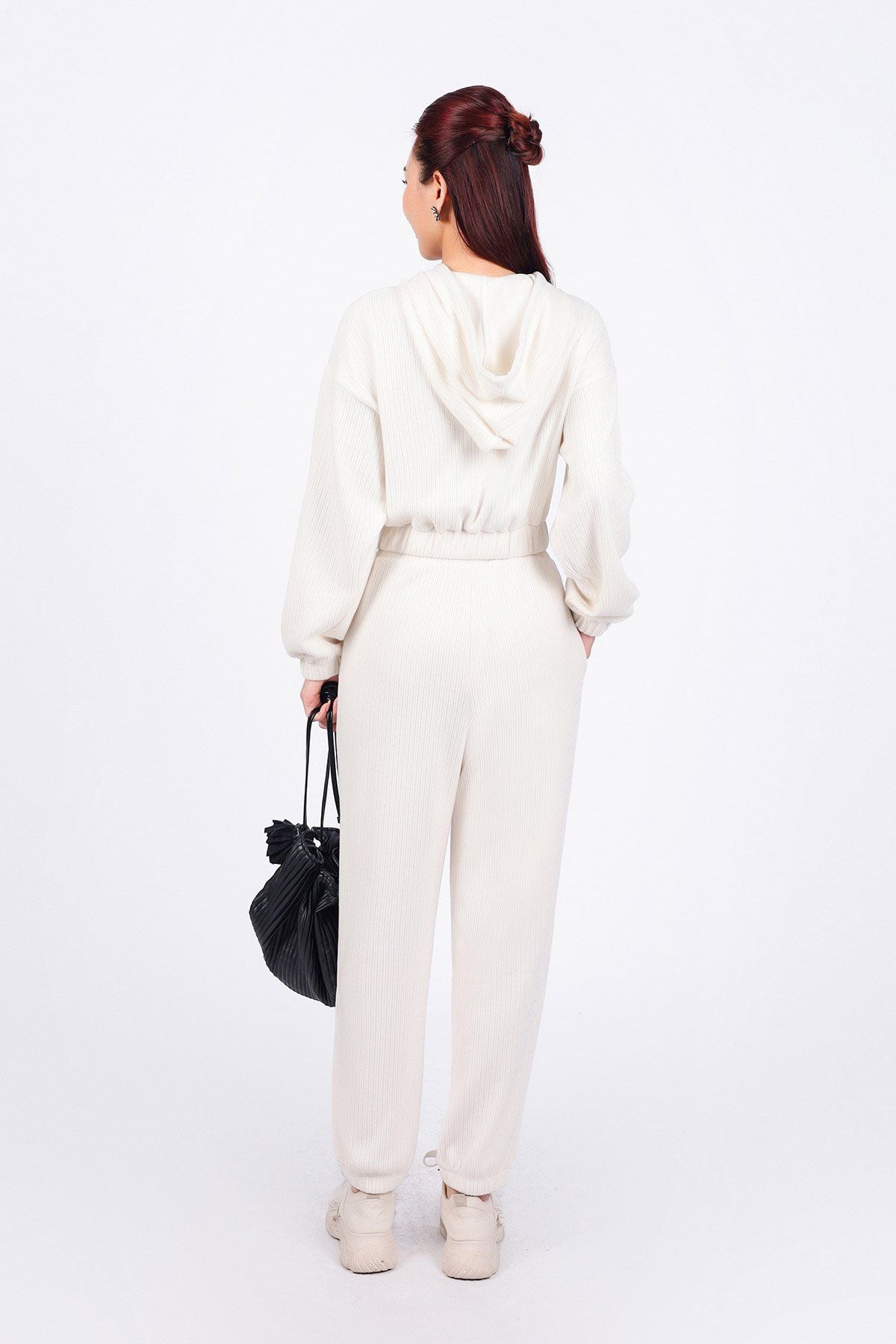 BQD93240 - Quần bộ thể thao vải len dáng suông dài cạp chun bo gấu thời trang - PANTIO