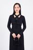 BAT93271 - Áo khoác mỏng vải thô chun co giãn dáng croptop cổ chữ V thắt dây nơ - PANTIO