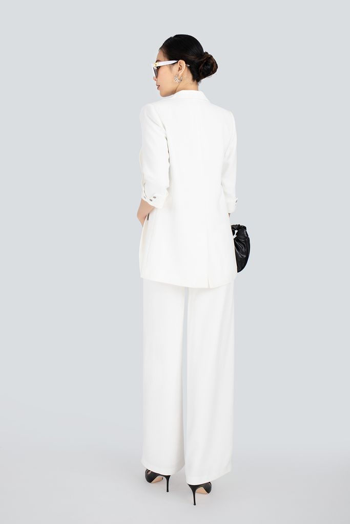 BAV12577 - Áo vest nữ chất liệu vải phi cát dáng suông tay lỡ - PANTIO