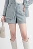 Quần ngắn chất liệu dạ tweed cạp cao BQN72503 - PANTIO