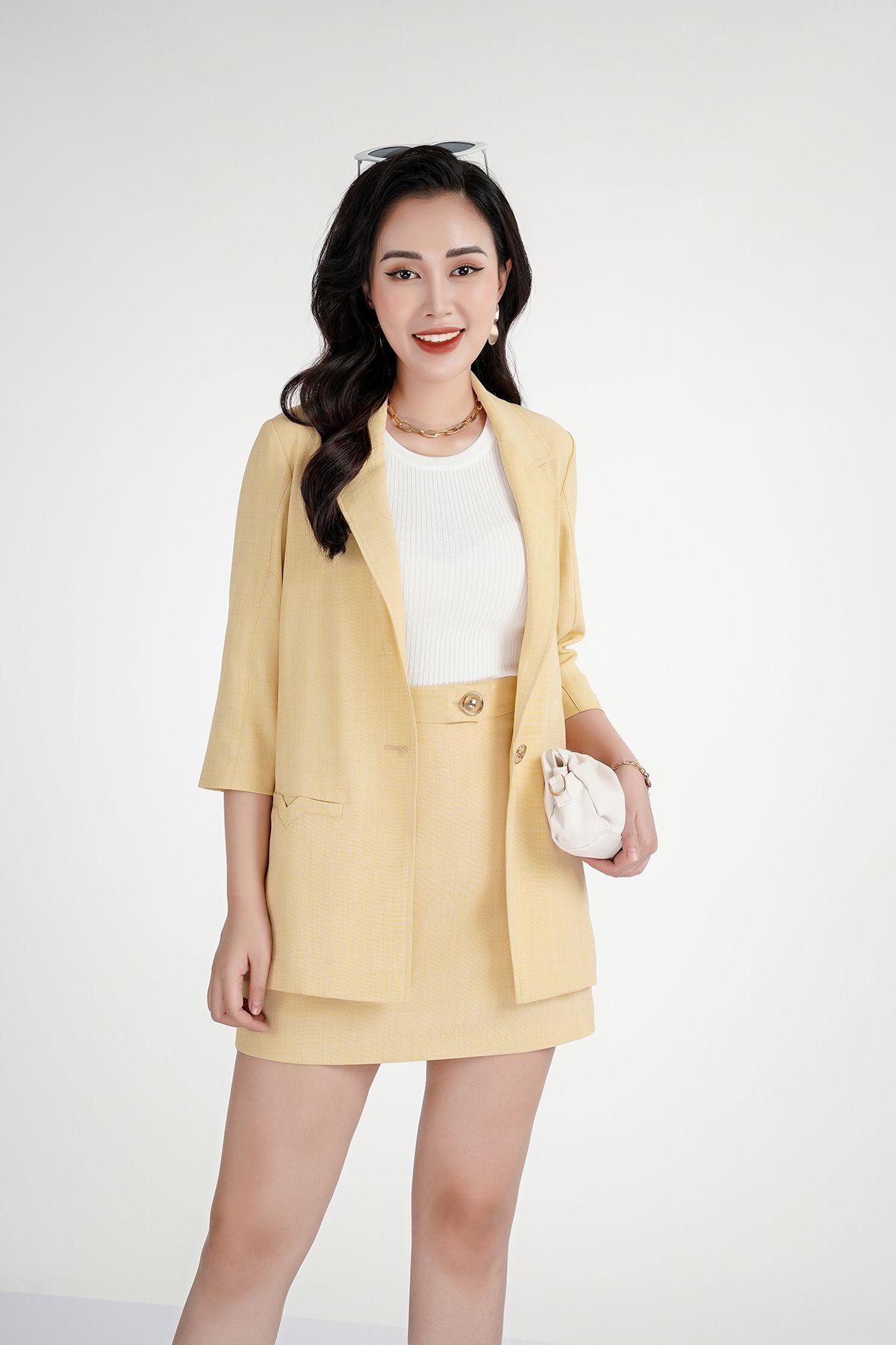 Áo vest nữ chất liệu tuýt-si dài tay BAV72505 - PANTIO
