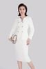 BAV72522 - Áo vest nữ chất liệu thô dày, cổ cách điệu - PANTIO