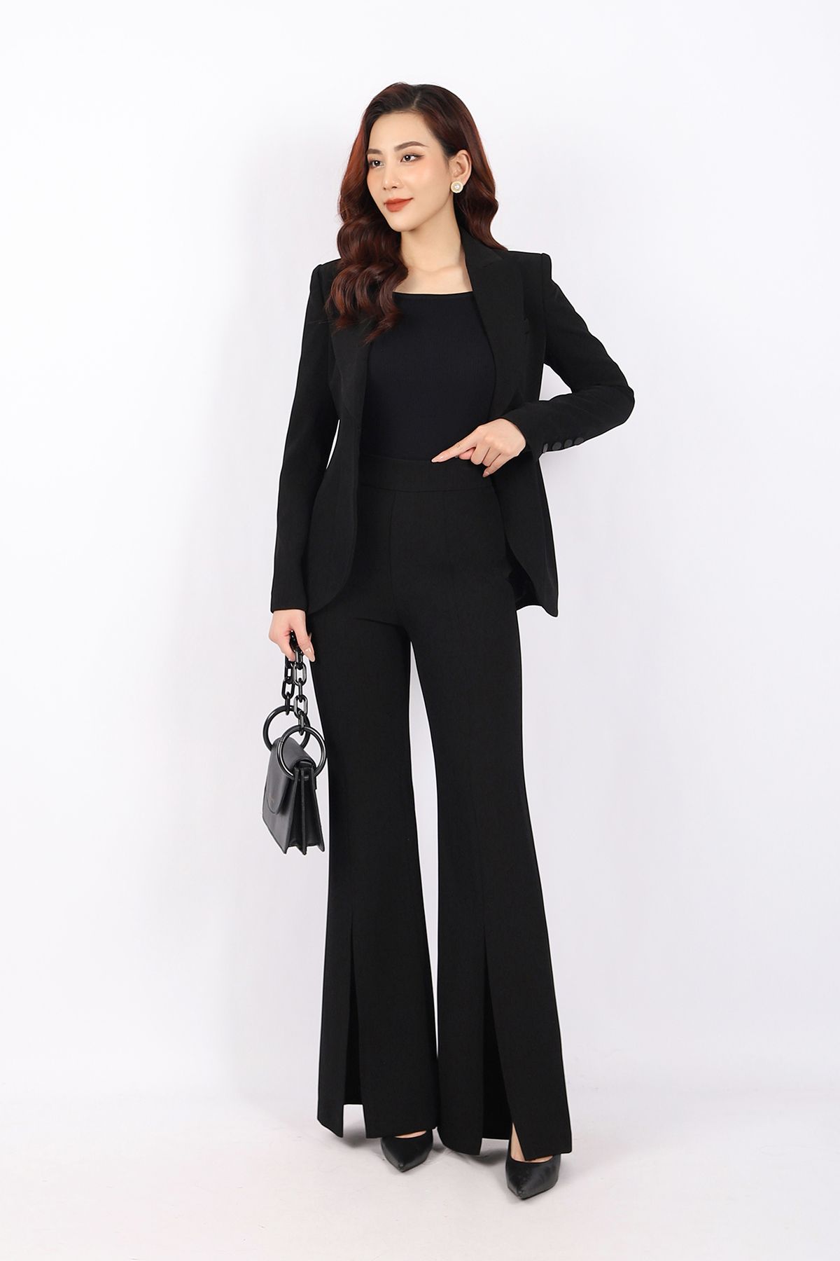 BOL376 - Áo len hai dây cao cấp dáng ôm cổ vuông - PANTIO