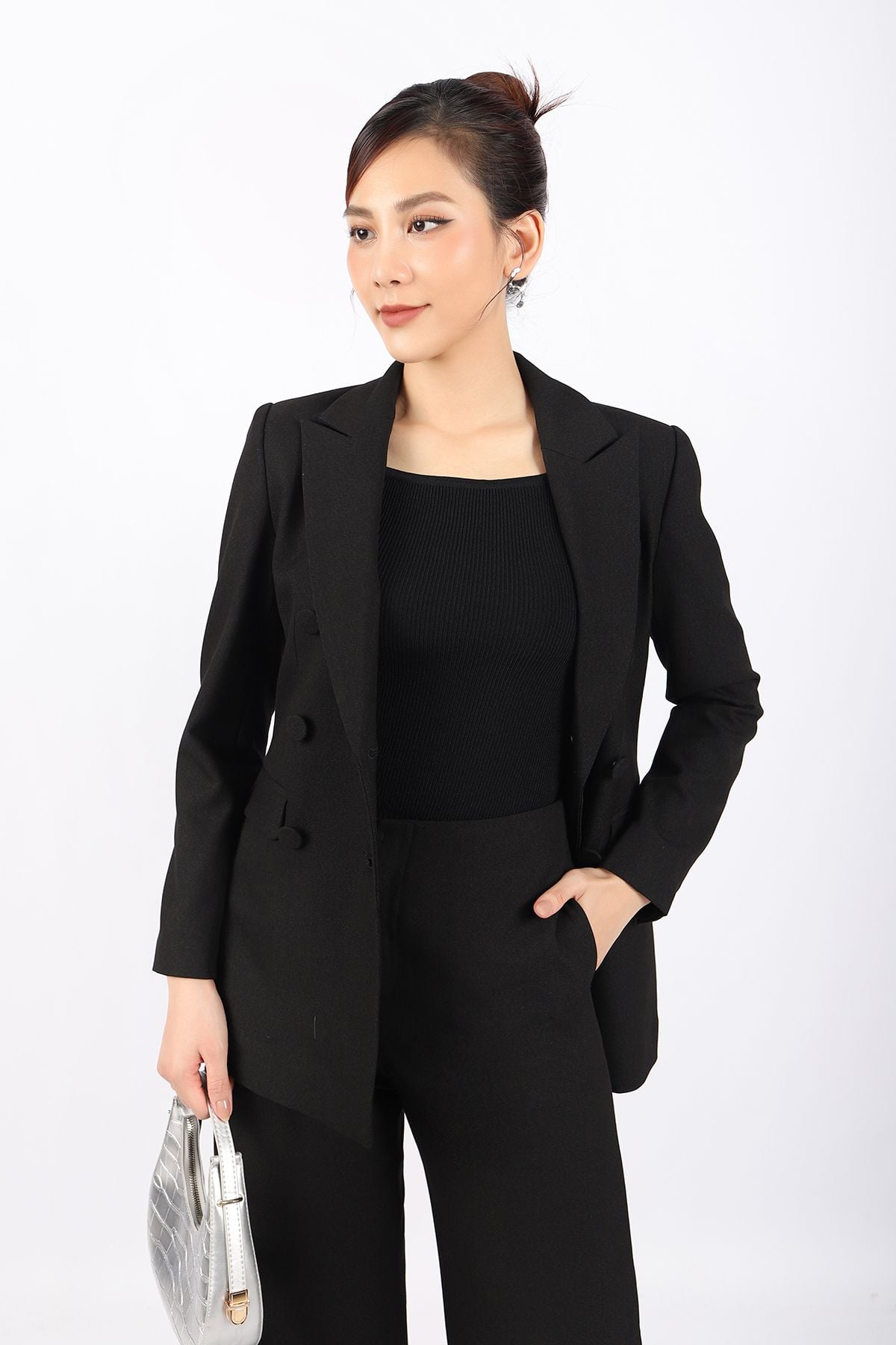 BOL376 - Áo len hai dây cao cấp dáng ôm cổ vuông - PANTIO