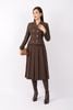 BAV92932 - Áo vest nữ công sở vải thô dáng ôm có lót vải habutai cổ hai ve thân kiểu đính cúc hai hàng - PANTIO