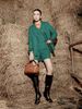 BAV92936 - Áo vest nữ công sở vải dạ dáng suông có lót vải lụa gió cổ hai ve tay phối đai tạo kiểu - PANTIO