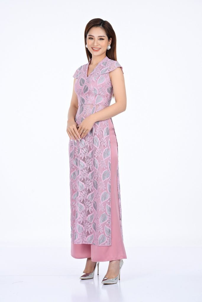 BDQ10072 - Quần dài truyền thống vải lụa dáng suông ống rộng cạp liền - PANTIO