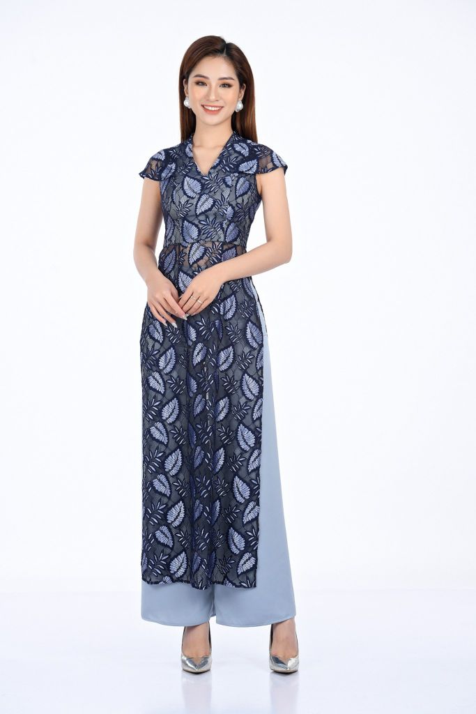 BDQ10072 - Quần dài truyền thống vải lụa dáng suông ống rộng cạp liền - PANTIO