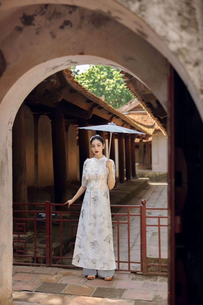 BDQ10072 - Quần dài truyền thống vải lụa dáng suông ống rộng cạp liền - PANTIO