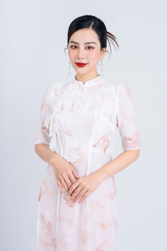 BDQ50085 - Quần áo dài vải lụa dáng đứng ống rộng khóa thân trước thân sau có chun co dãn