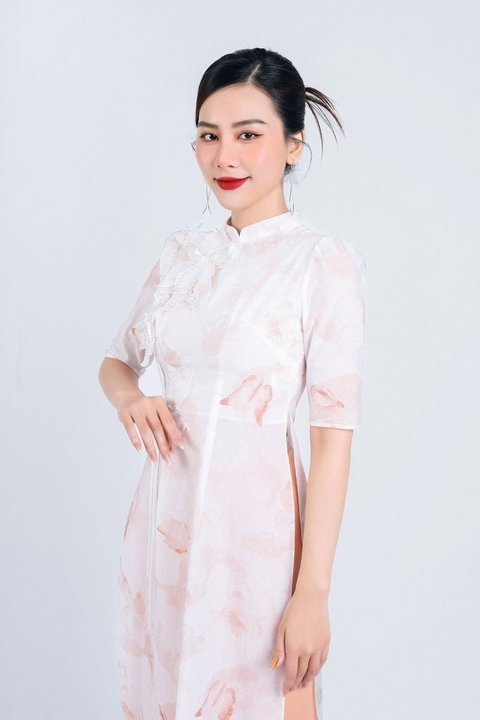 BDQ50085 - Quần áo dài vải lụa dáng đứng ống rộng khóa thân trước thân sau có chun co dãn