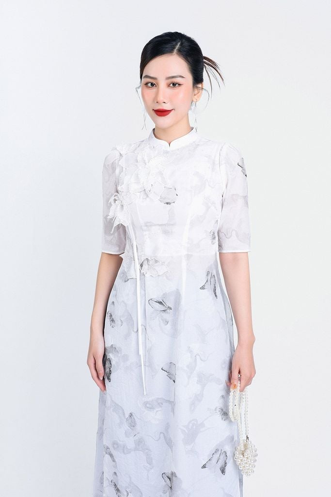 BDQ10072 - Quần dài truyền thống vải lụa dáng suông ống rộng cạp liền - PANTIO