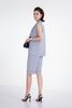 BKM55049 - Áo khoác gile chất liệu thô cổ 2 ve - PANTIO