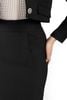 BJD92930 - Chân váy công sở vải dạ dáng bút chì có lót vải habutai khóa thân sau - PANTIO