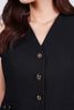BKM93269 - Áo gile kiểu công sở vải tuytsi dáng ôm cổ xẻ V đính nắp túi ốp phối dây vạt tạo kiểu cài khuy thân trước - PANTIO