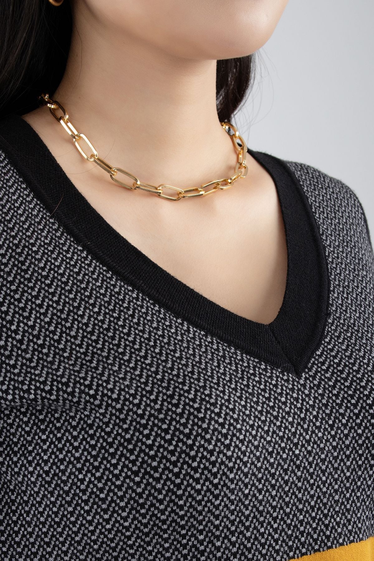 Áo len cổ tim tay lỡ BOL210 - PANTIO