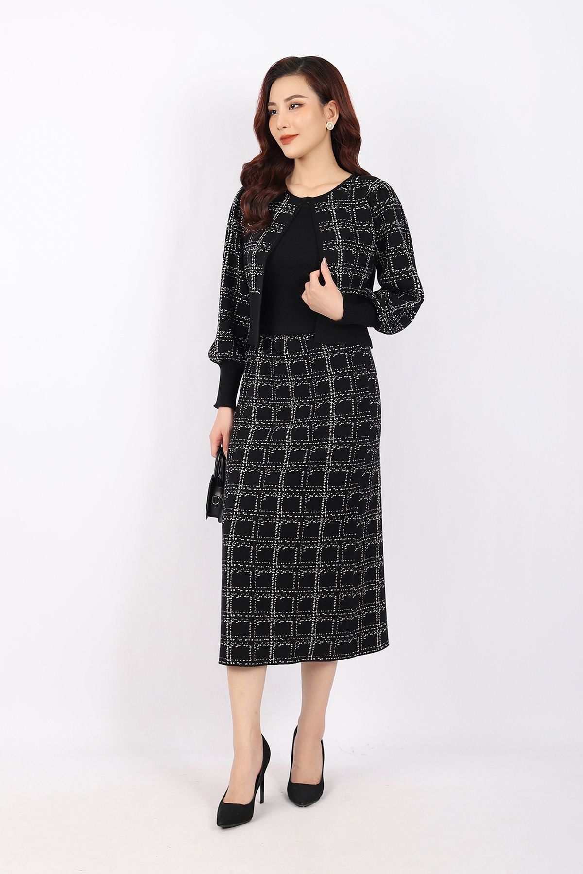 BOL376 - Áo len hai dây cao cấp dáng ôm cổ vuông - PANTIO