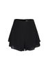 BQN13458 - Quần short vải tơ dáng suông gấu quần xếp tầng tạo kiểu khoá thân sau - JAN.