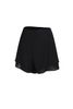 BQN13458 - Quần short vải tơ dáng suông gấu quần xếp tầng tạo kiểu khoá thân sau - JAN.