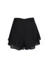 BQN13458 - Quần short vải tơ dáng suông gấu quần xếp tầng tạo kiểu khoá thân sau - JAN.