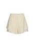 BQN13458 - Quần short vải tơ dáng suông gấu quần xếp tầng tạo kiểu khoá thân sau - JAN.