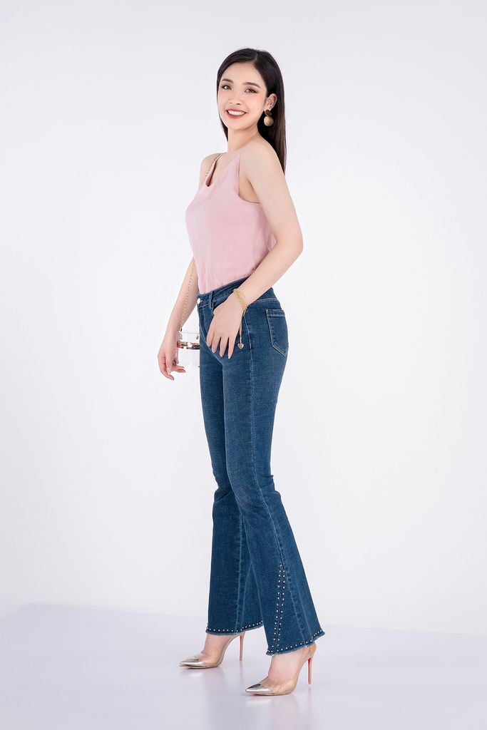 Áo 2 dây chất liệu thô mỏng dáng suông FA25307 - PANTIO