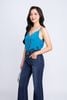 FQB168 - Quần jean cao cấp vải denim dáng loe ống vẩy gấu rút tua rua tạo kiểu - PANTIO