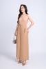 FQD51139 - Quần công sở vải thô đũi dáng suông ống rộng xẻ gấu diễu chỉ tạo kiểu - PANTIO