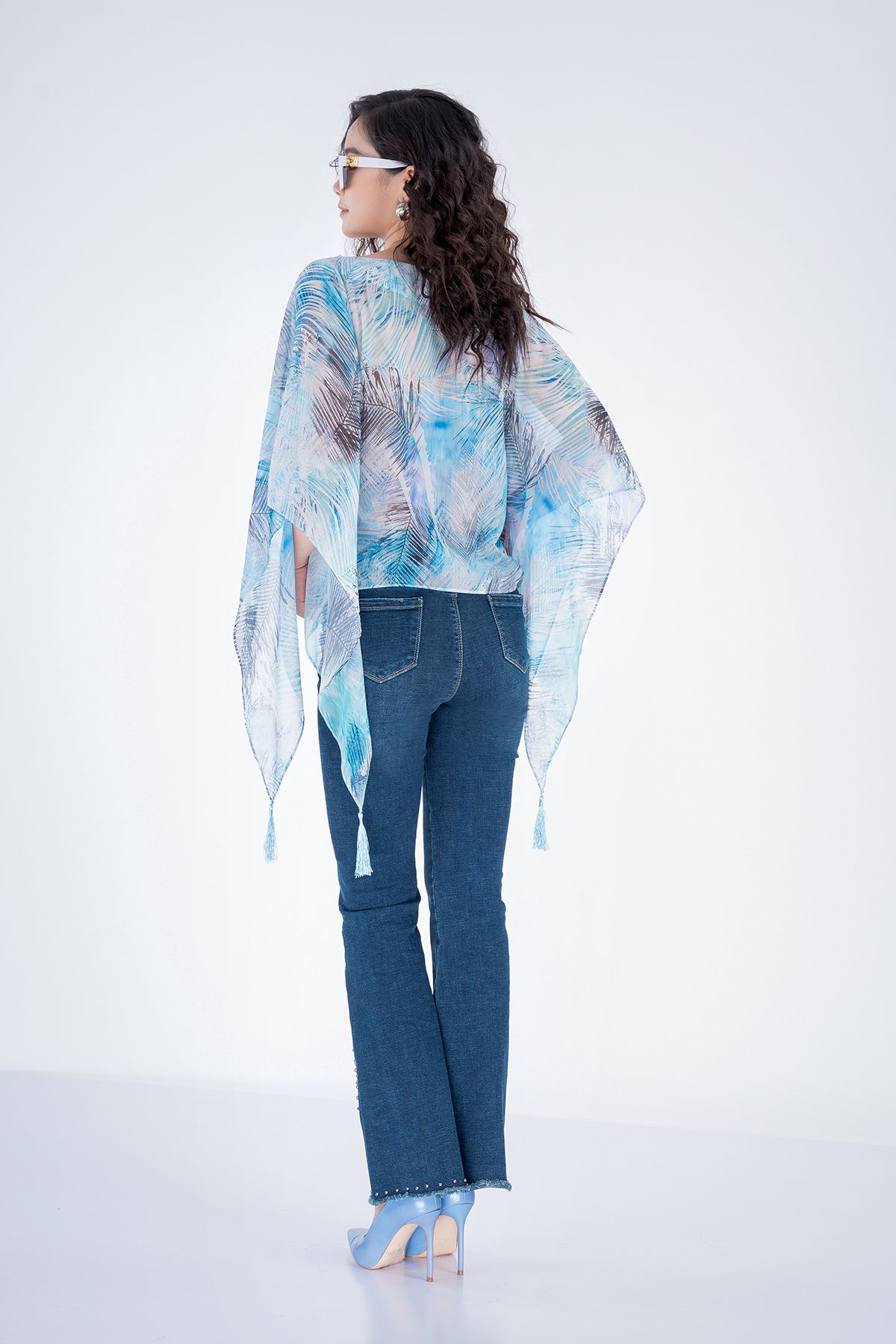 Áo sơ mi kiểu chất liệu lụa dáng suông FAI5016 - PANTIO